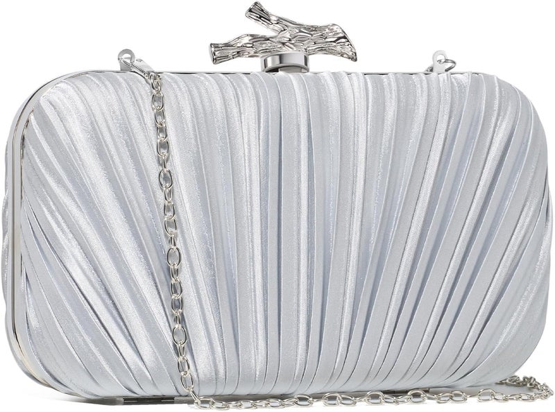 CHUNLI Clutch Purses for Women Evening/Wedding Chic Woven Bag Formal PU Leather Purse Designer Handbags for Women - Image 2